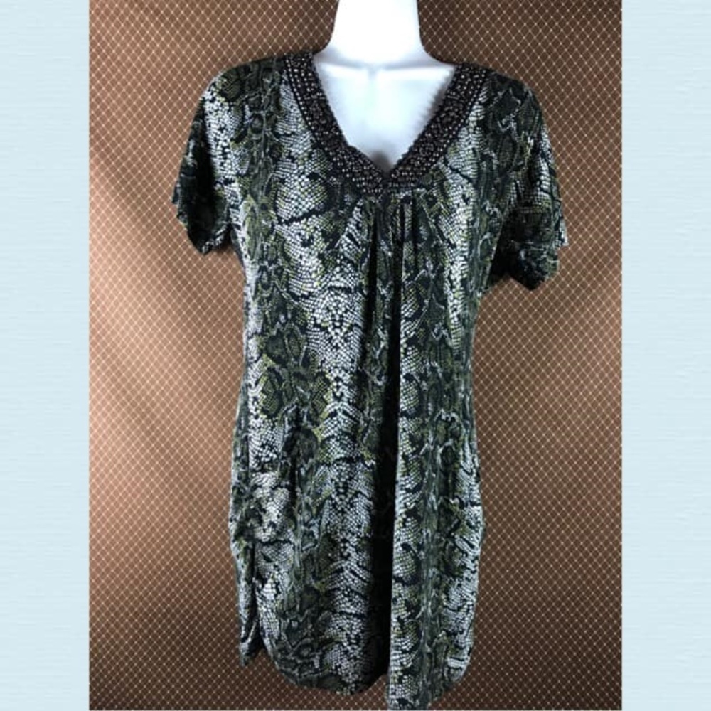 INC Short Sleeve Tunic Small